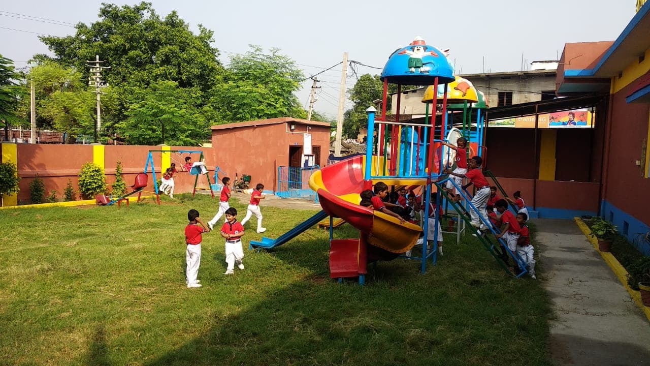 Students Playing in Playground