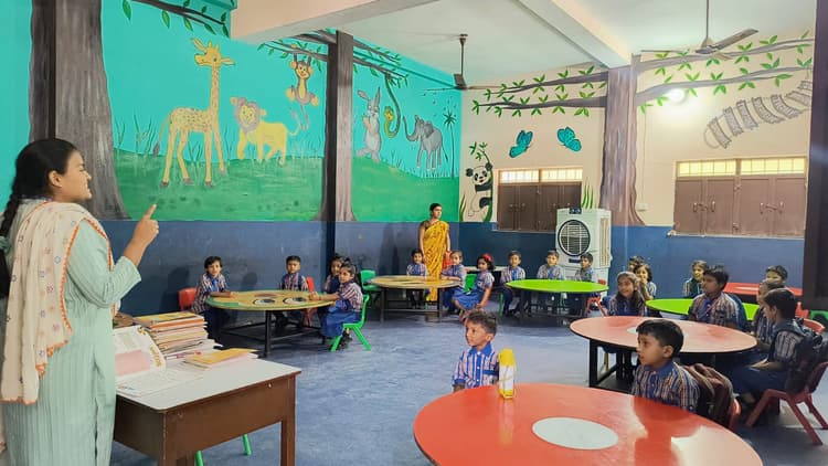 Teaching Kids in Classroom